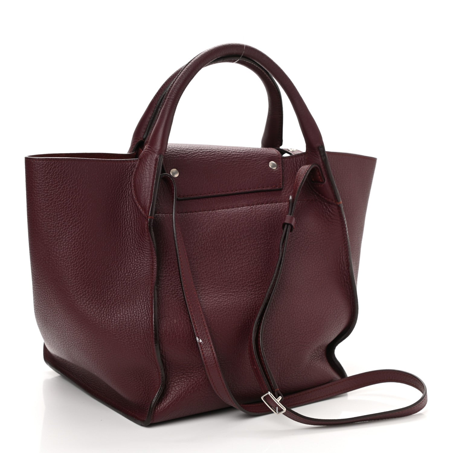 Celine Supple Grained Calfskin Small Big Bag Wine 4 of 11