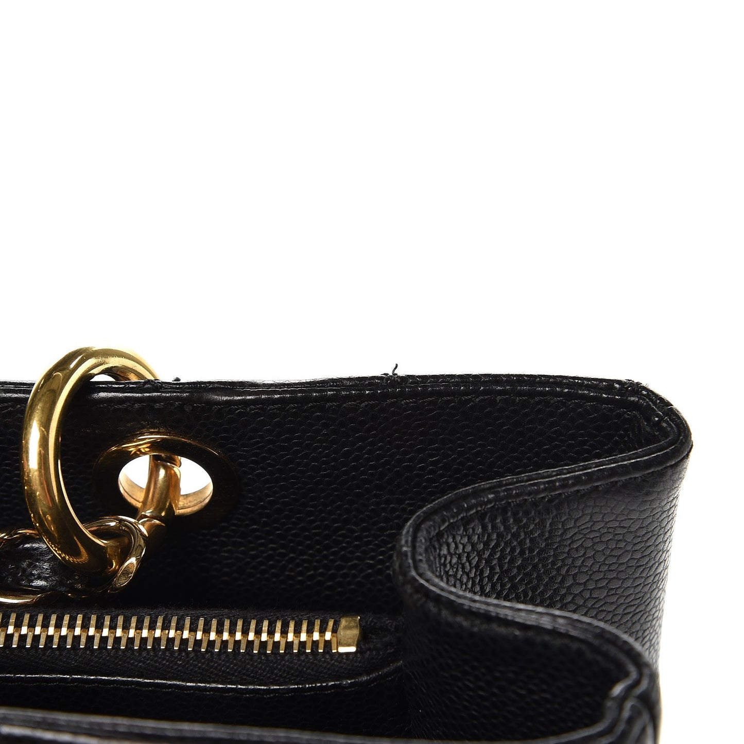 Caviar Quilted Grand Shopping Tote GST Black