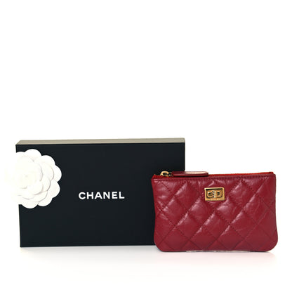 Chanel Aged Calfskin Quilted Small Reissue Cosmetic Case Red 9 of 9