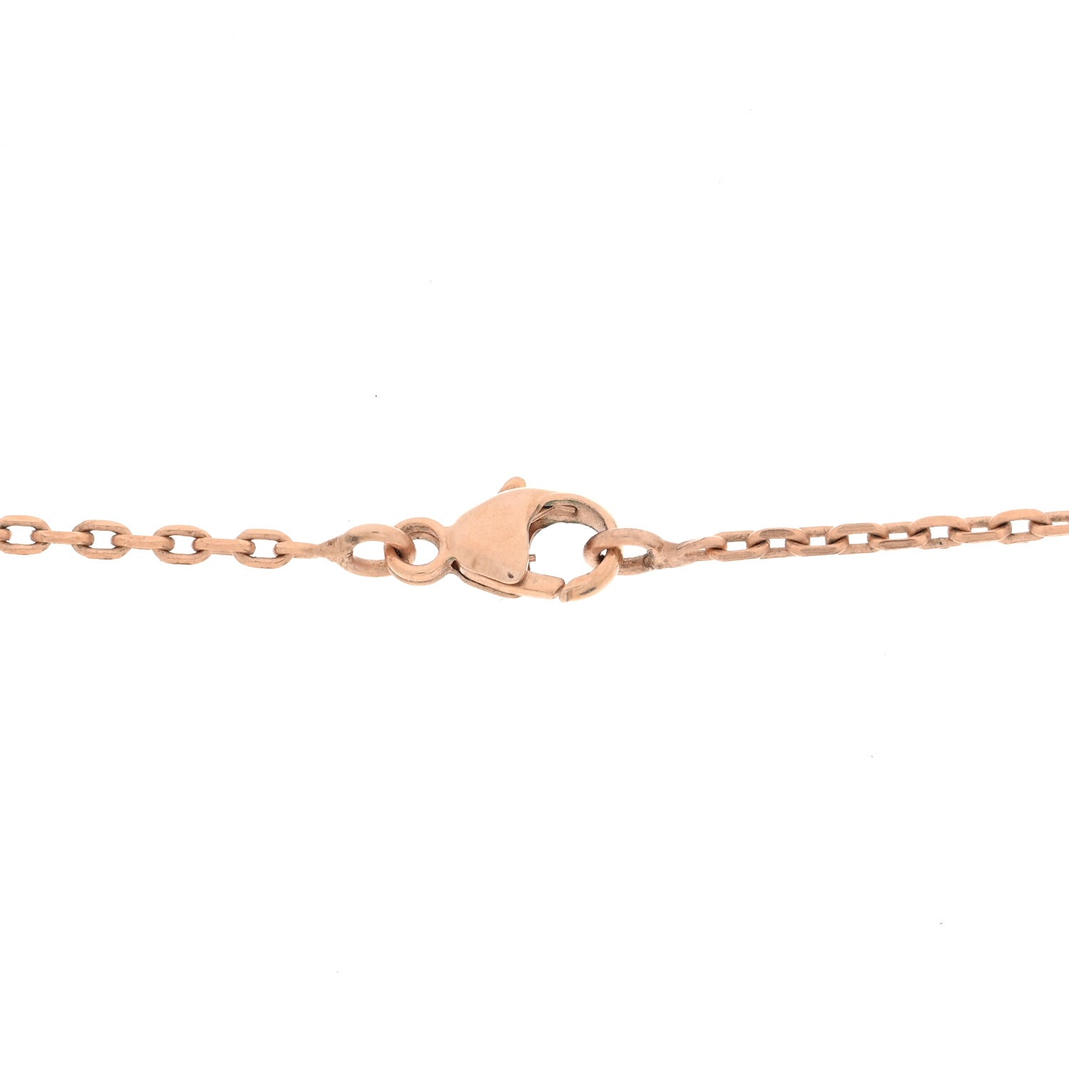 Hermes Rose Gold Lacquered Cage d'H Pendant Necklace White 5 of 6