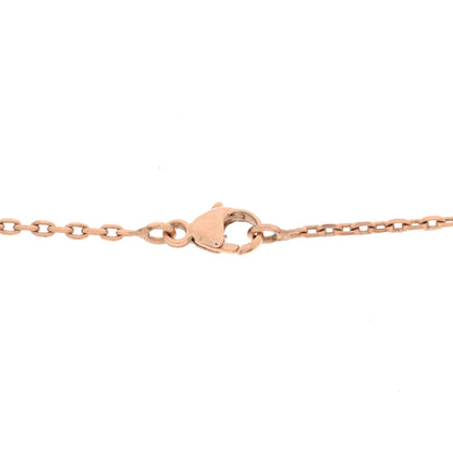 Hermes Rose Gold Lacquered Cage d'H Pendant Necklace White 5 of 6