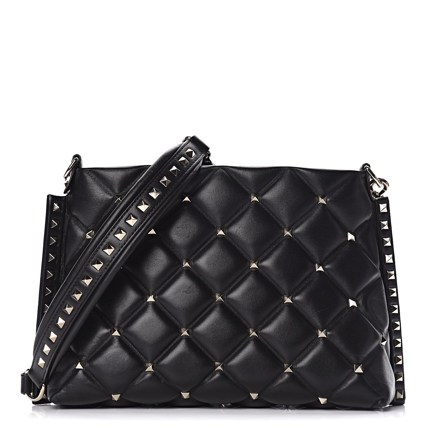 Nappa Candystud Shoulder Bag Black