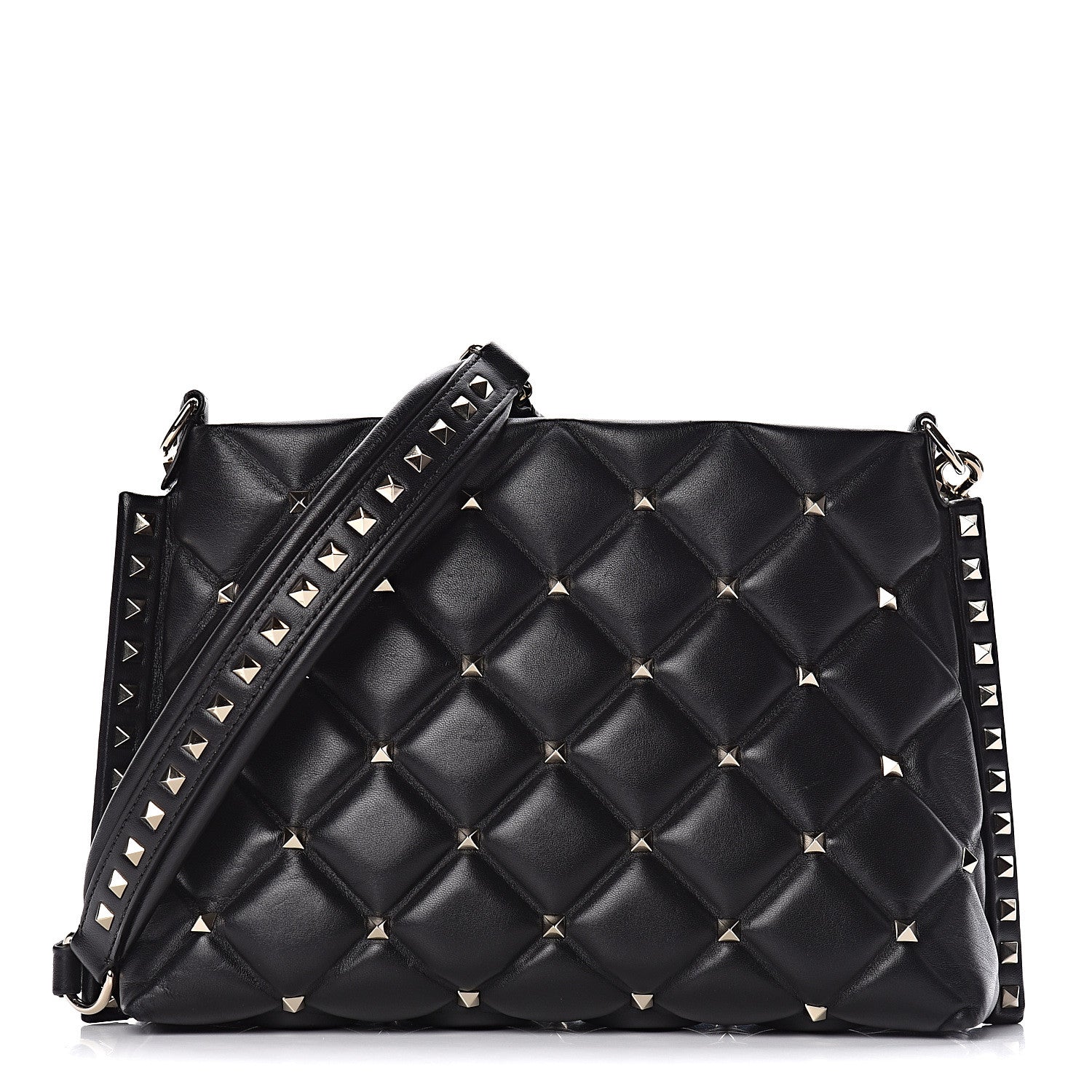 Valentino Garavani Nappa Candystud Shoulder Bag Black 1 of 24