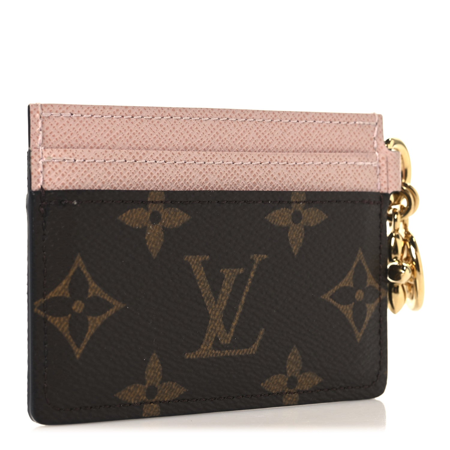 Louis Vuitton Monogram LV Charms Card Holder Rose Ballerine 3 of 7