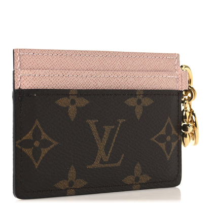 Louis Vuitton Monogram LV Charms Card Holder Rose Ballerine 3 of 7