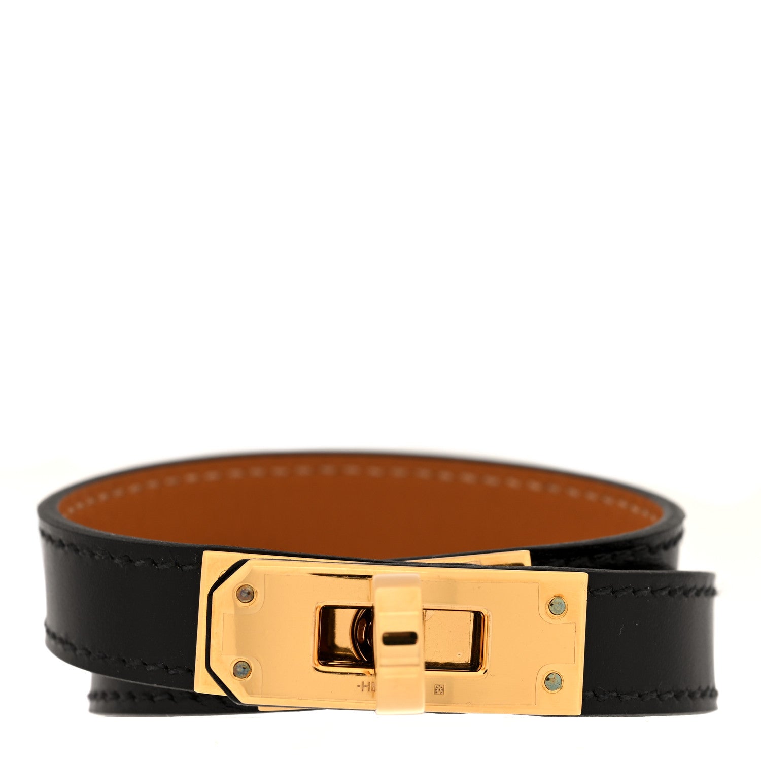 Hermes Box Kelly Double Tour Bracelet T2 Black 1 of 4
