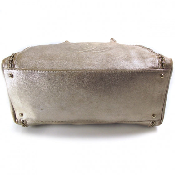 Luxe Ligne Large Bowler Tote Metallic