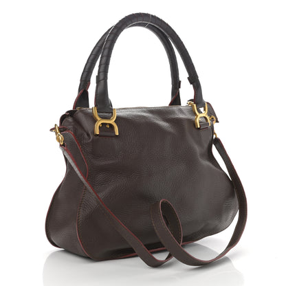 Chloe Calfskin Medium Marcie Satchel Truffle 2 of 10
