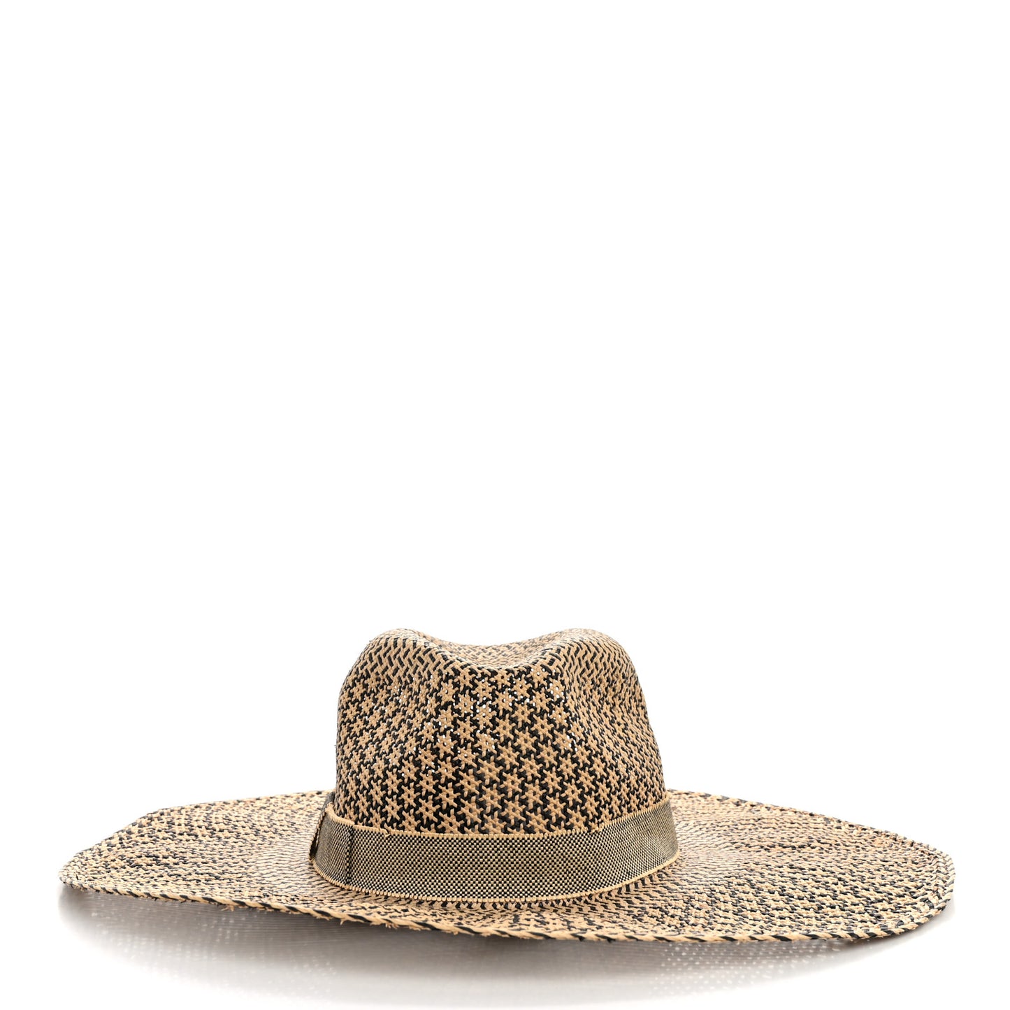 Chapeau Femme Etna Panama Hat 57 Naturel Black