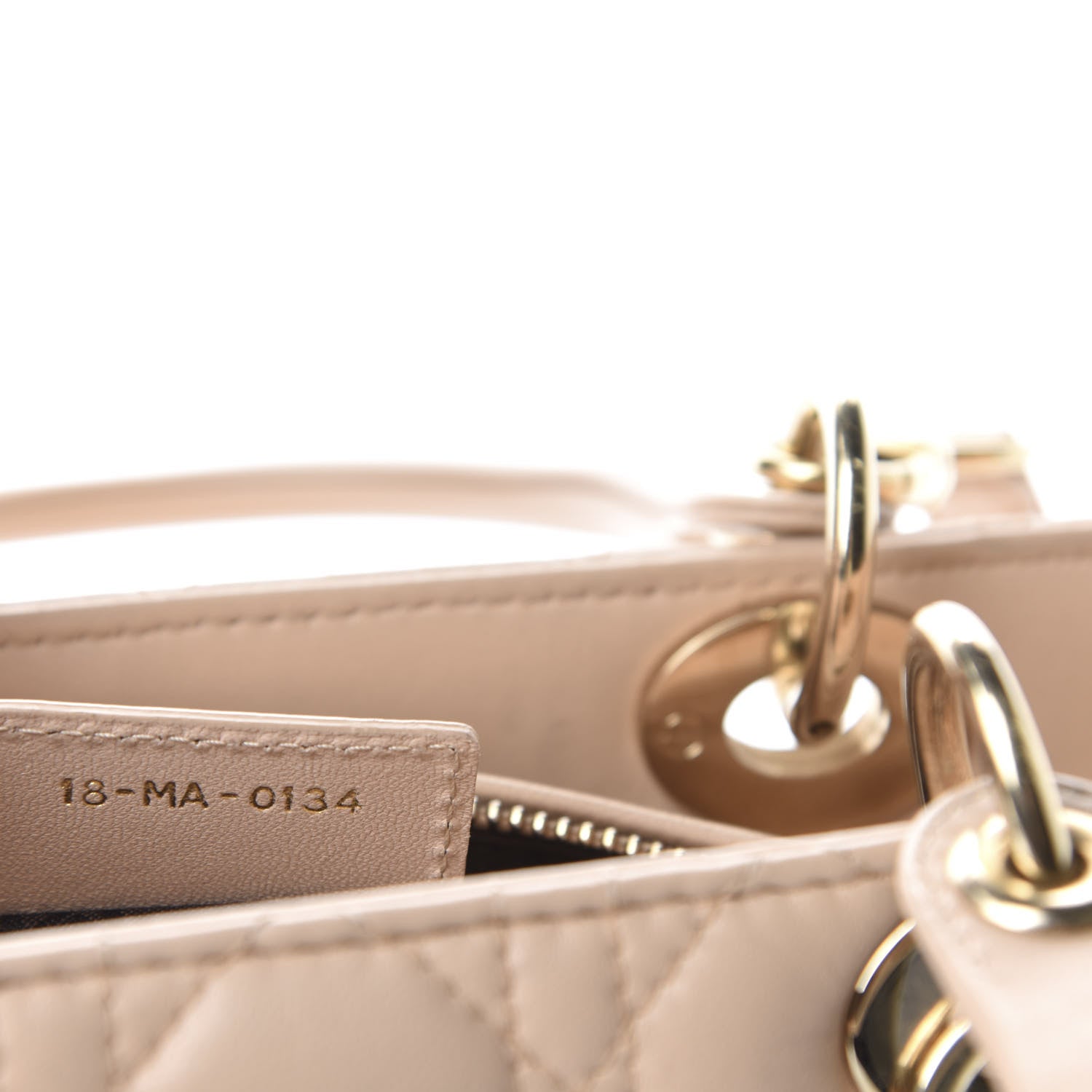 Christian Dior Lambskin Cannage Medium Lady Dior Light Pink 9 of 10