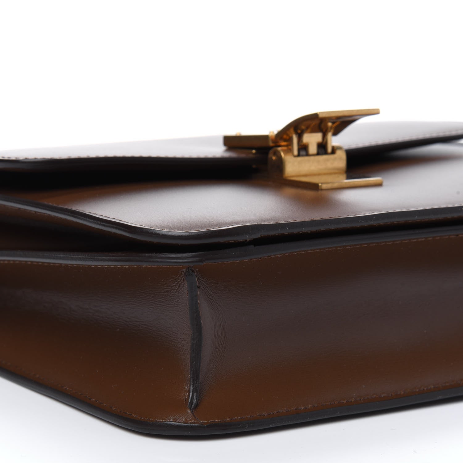Celine Box Calfskin Teen Classic Box Flap Bag Camel 10 of 12