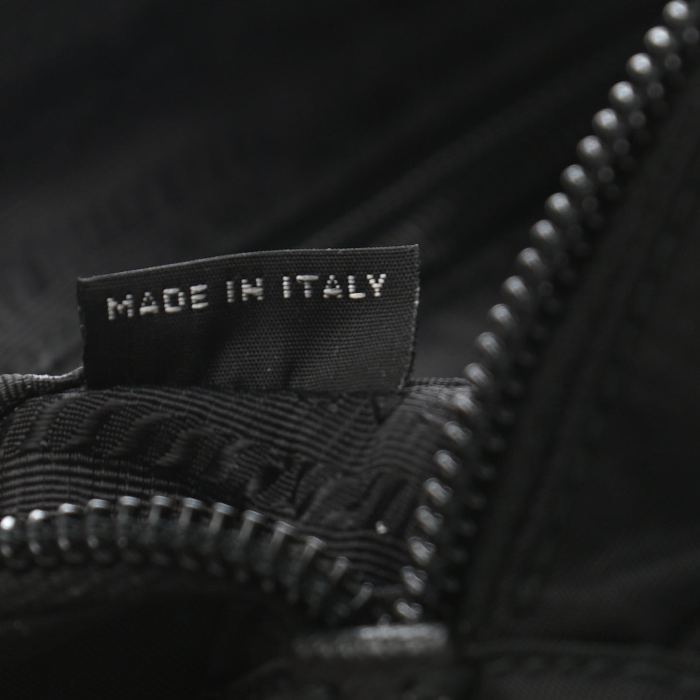 Tessuto Nylon Saffiano Wristlet Black