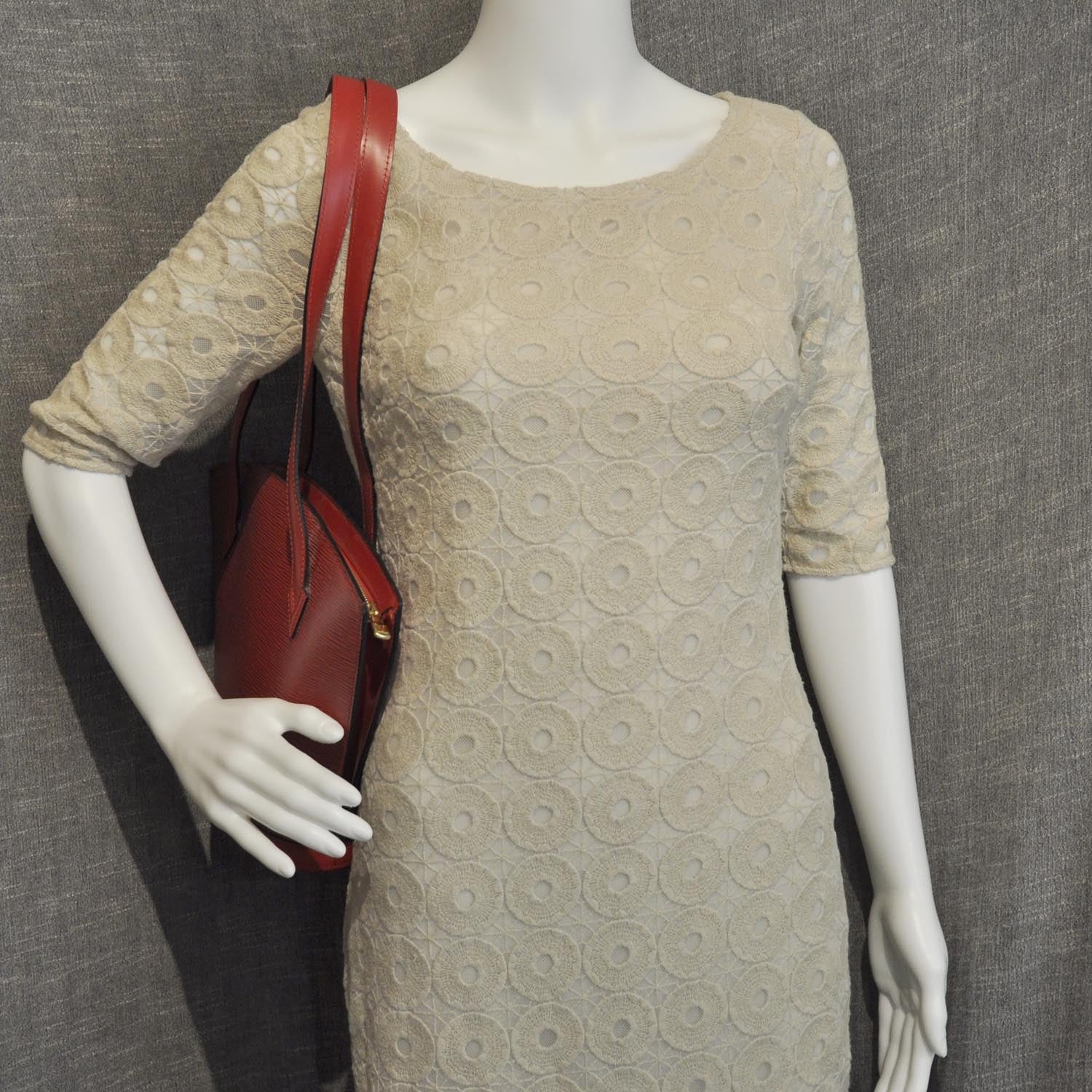 Louis Vuitton Epi Saint Jacques PM Long Straps Red 2 of 7