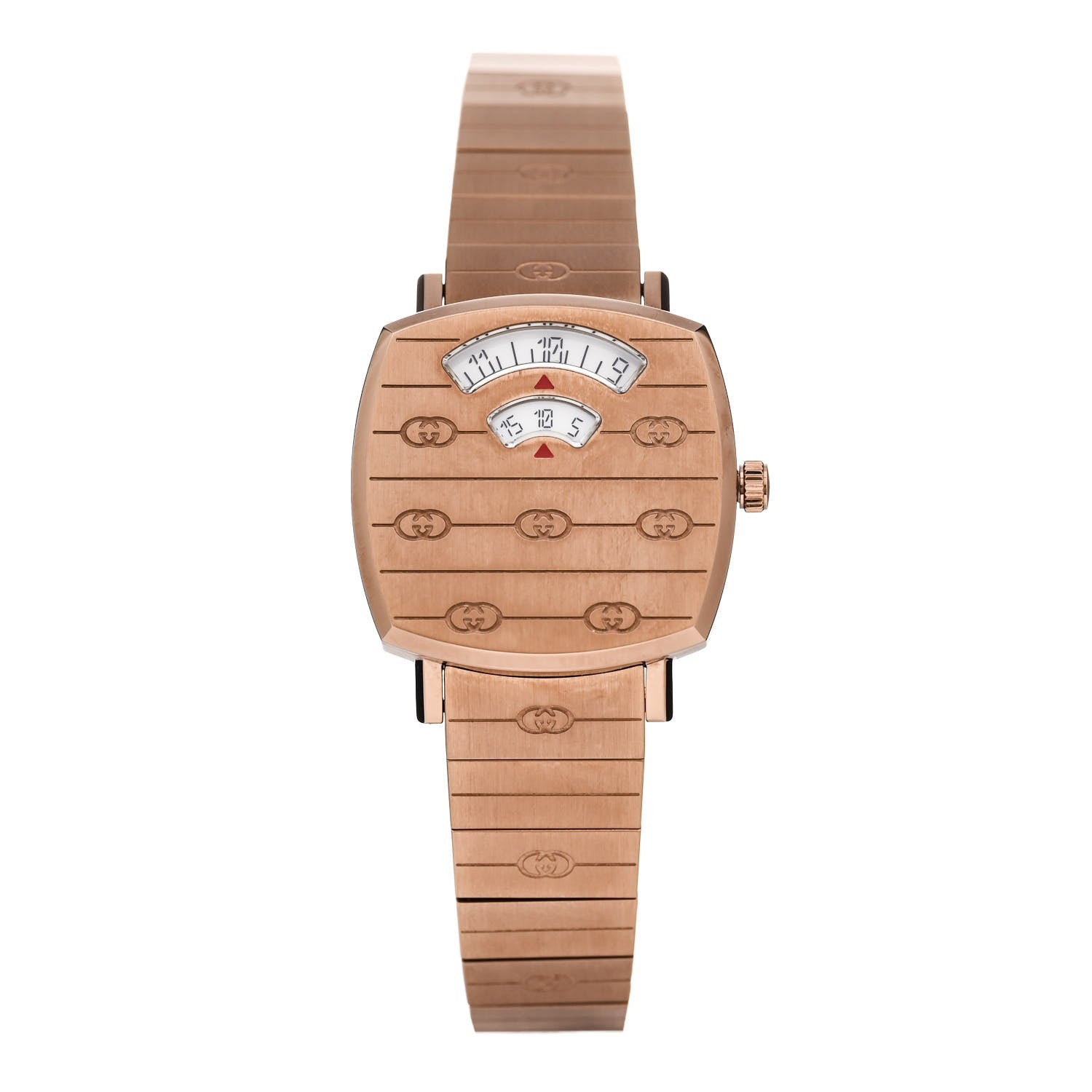 Gucci Stainless Steel 27mm Grip Quartz Watch Rose 1 of 5