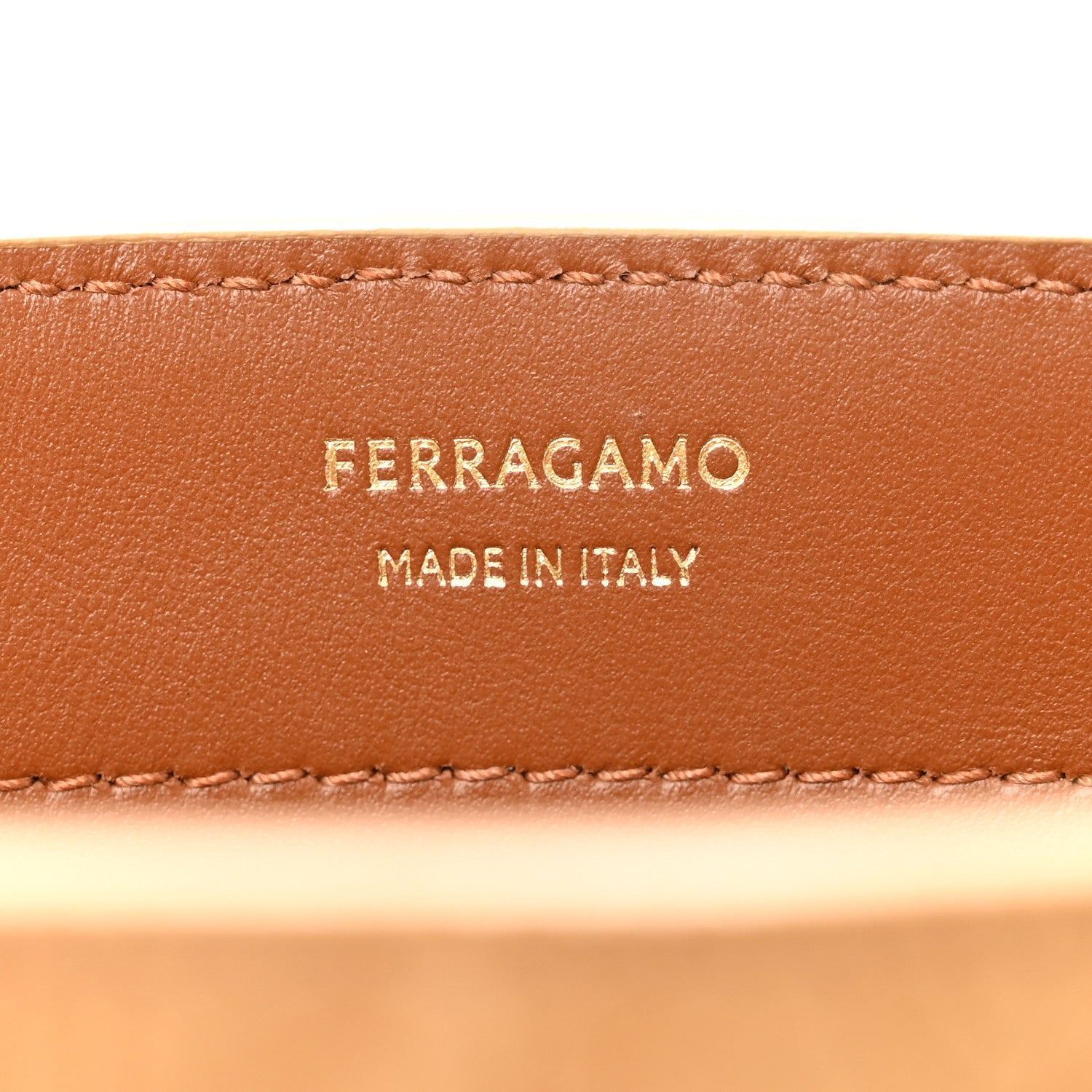 Salvatore Ferragamo Suede Alligator Embossed Mini Hug Crossbody Bag Natural Brown 6 of 10
