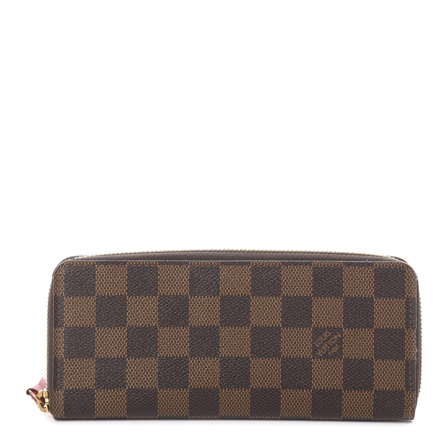 Louis Vuitton Damier Ebene Clemence Wallet Cherry 1 of 5