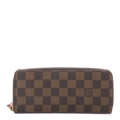 Louis Vuitton Damier Ebene Clemence Wallet Cherry 1 of 5
