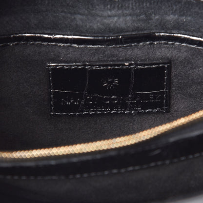 Nancy Gonzalez Crocodile Gotham Clutch Black 6 of 7