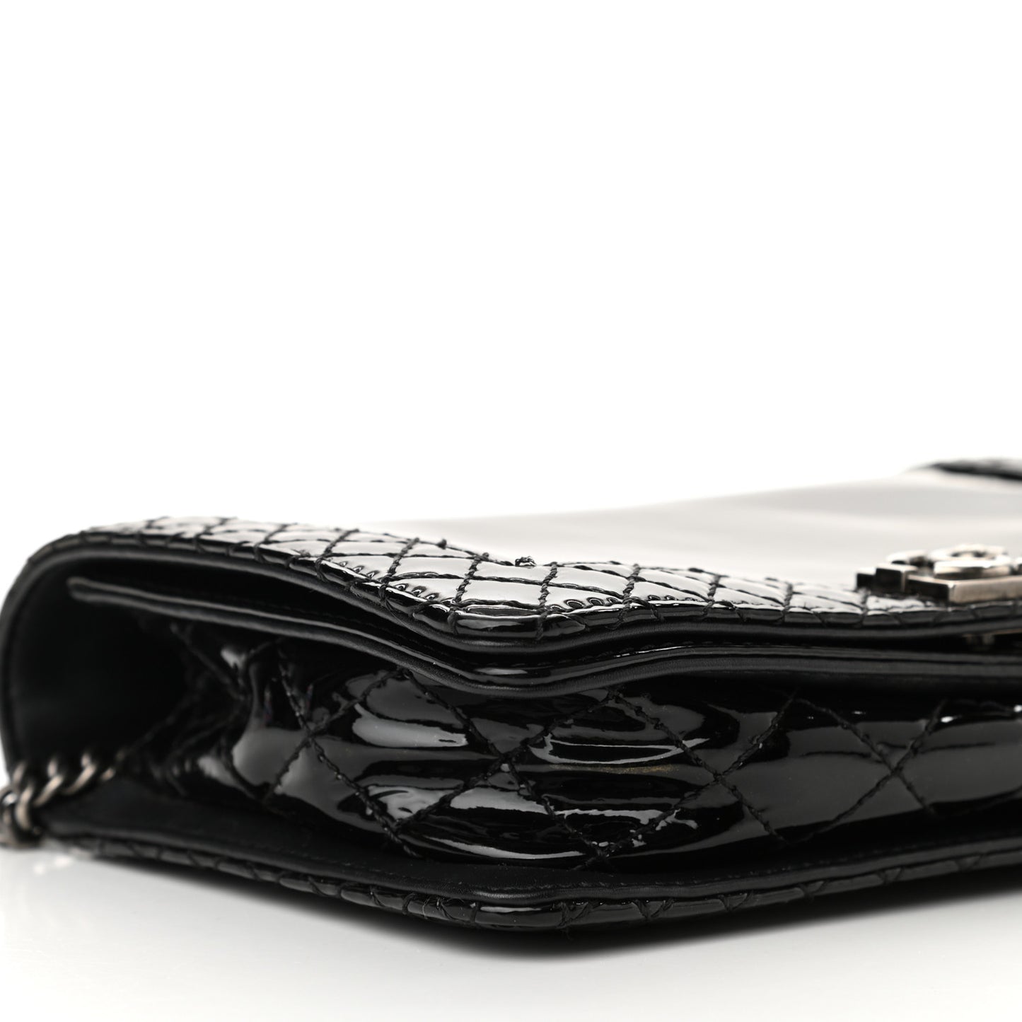 Patent New Medium Boy Reverso Flap Black