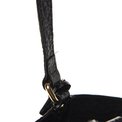 Burberry Signature Grain Calfskin Check Embossed Small Canterbury Tote Black 9 of 11