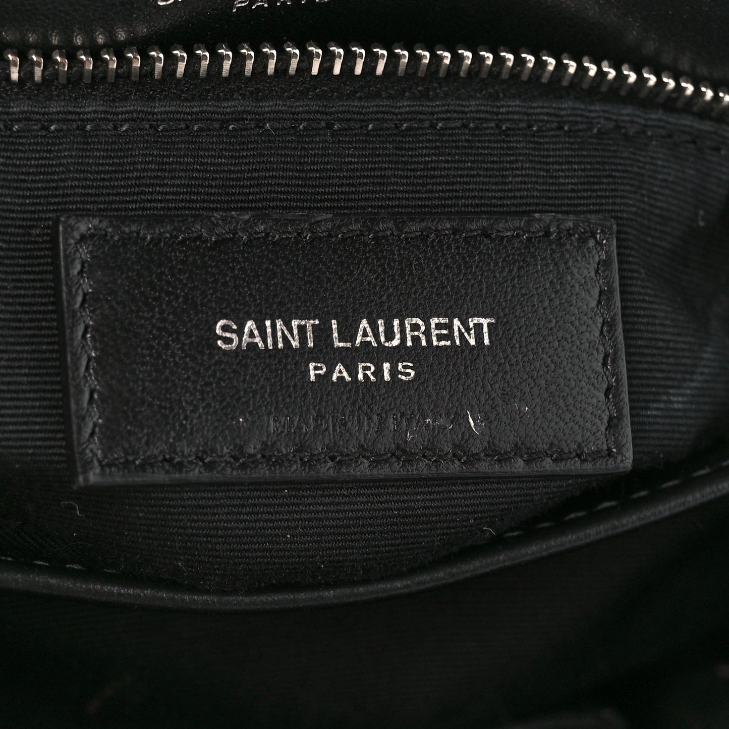 Calfskin Y Quilted Monogram Toy Loulou Crossbody Bag Black