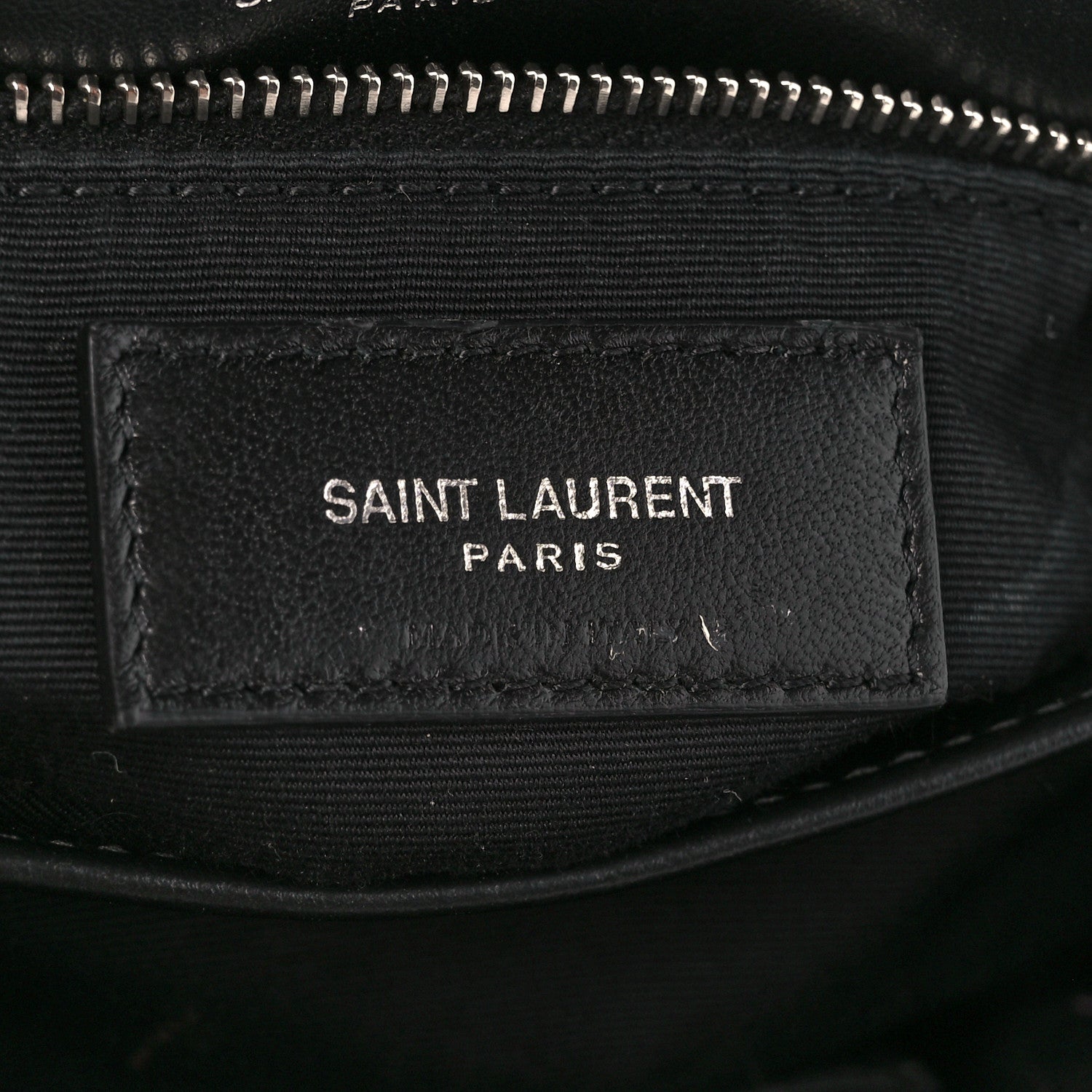 Saint Laurent Calfskin Y Quilted Monogram Toy Loulou Crossbody Bag Black 7 of 12