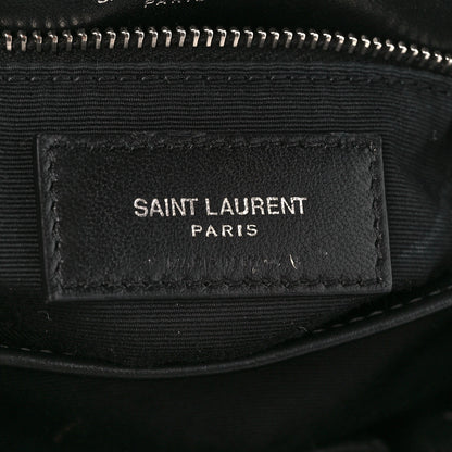 Saint Laurent Calfskin Y Quilted Monogram Toy Loulou Crossbody Bag Black 7 of 12