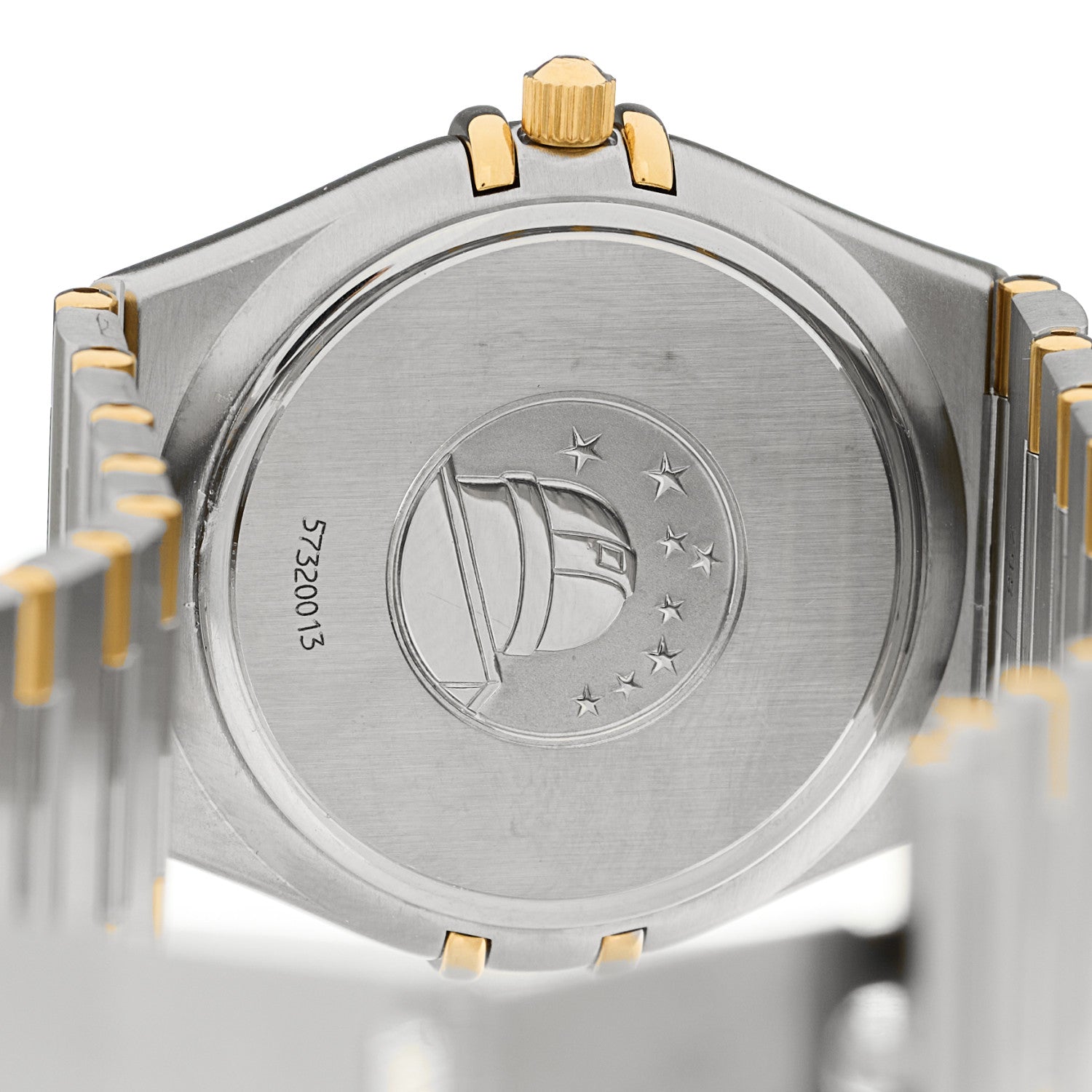 Omega Stainless Steel 18K Yellow Gold 33mm Constellation Quartz Watch Champagne 1312.10 4 of 4