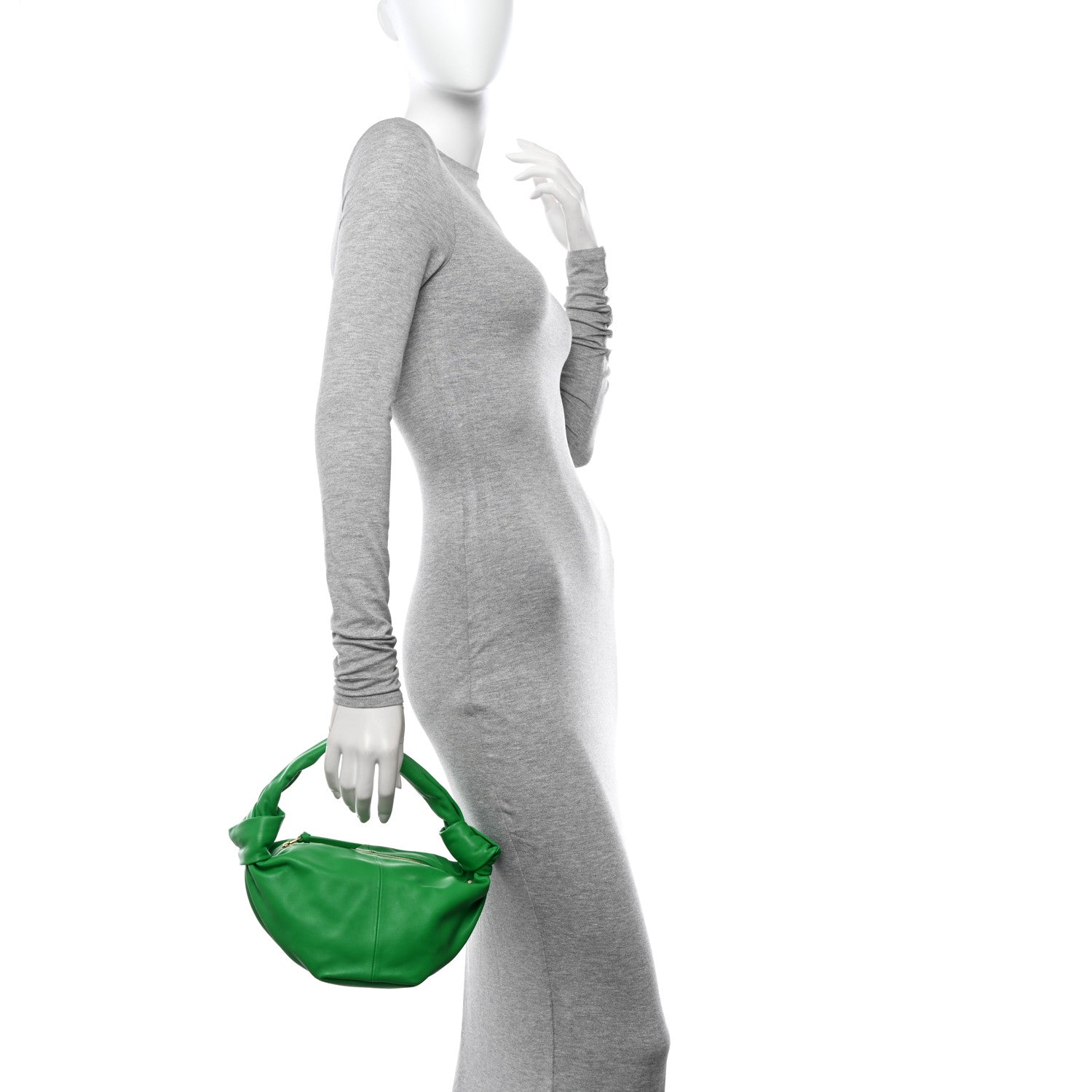 Bottega Veneta BOTTEGA VENETA Nappa Mini Double Knot Bag Racing Green 2 of 10