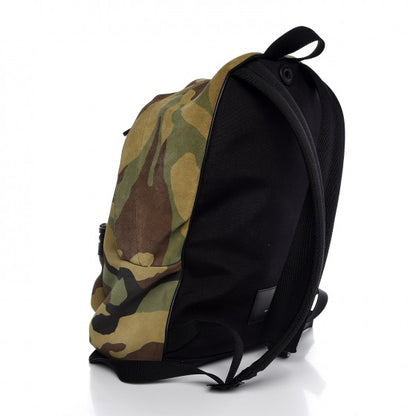Saint Laurent Suede Camo Print Backpack Green 3 of 7