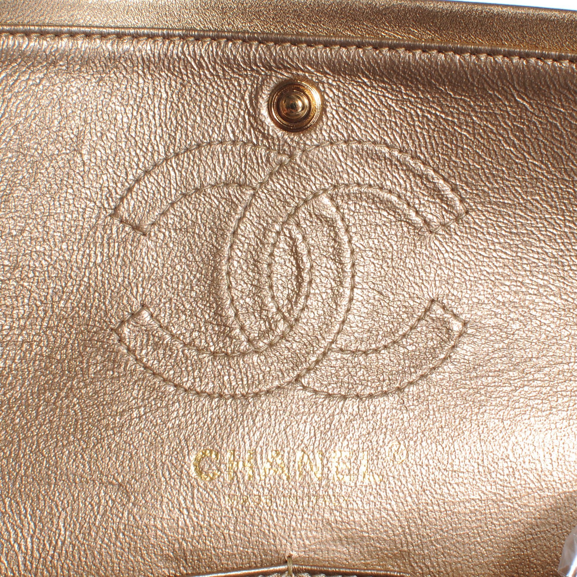Chanel Lame Quilted Small Flap Metallic Gold 6 of 10