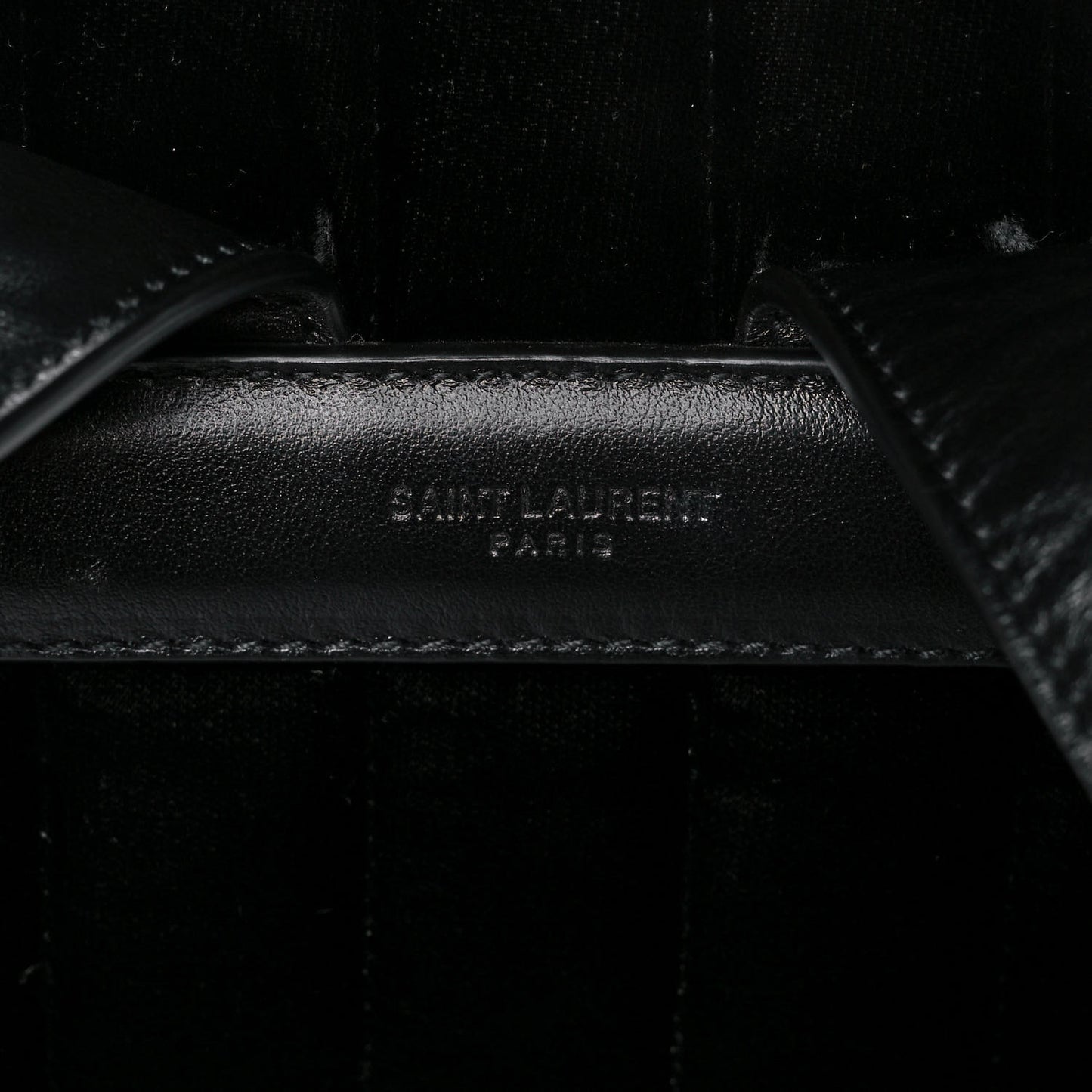 Velvet Matelasse Vicky Backpack Black