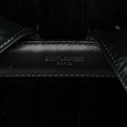Saint Laurent Velvet Matelasse Vicky Backpack Black 7 of 14
