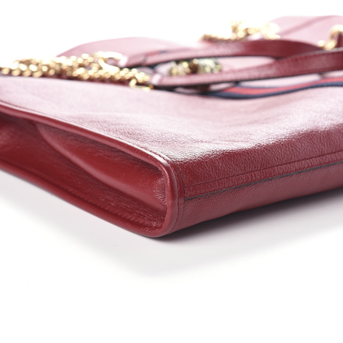 Calfskin Large Rajah Chain Tote Romantic Cherry