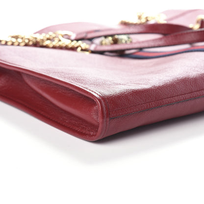 Gucci Calfskin Large Rajah Chain Tote Romantic Cherry 8 of 9
