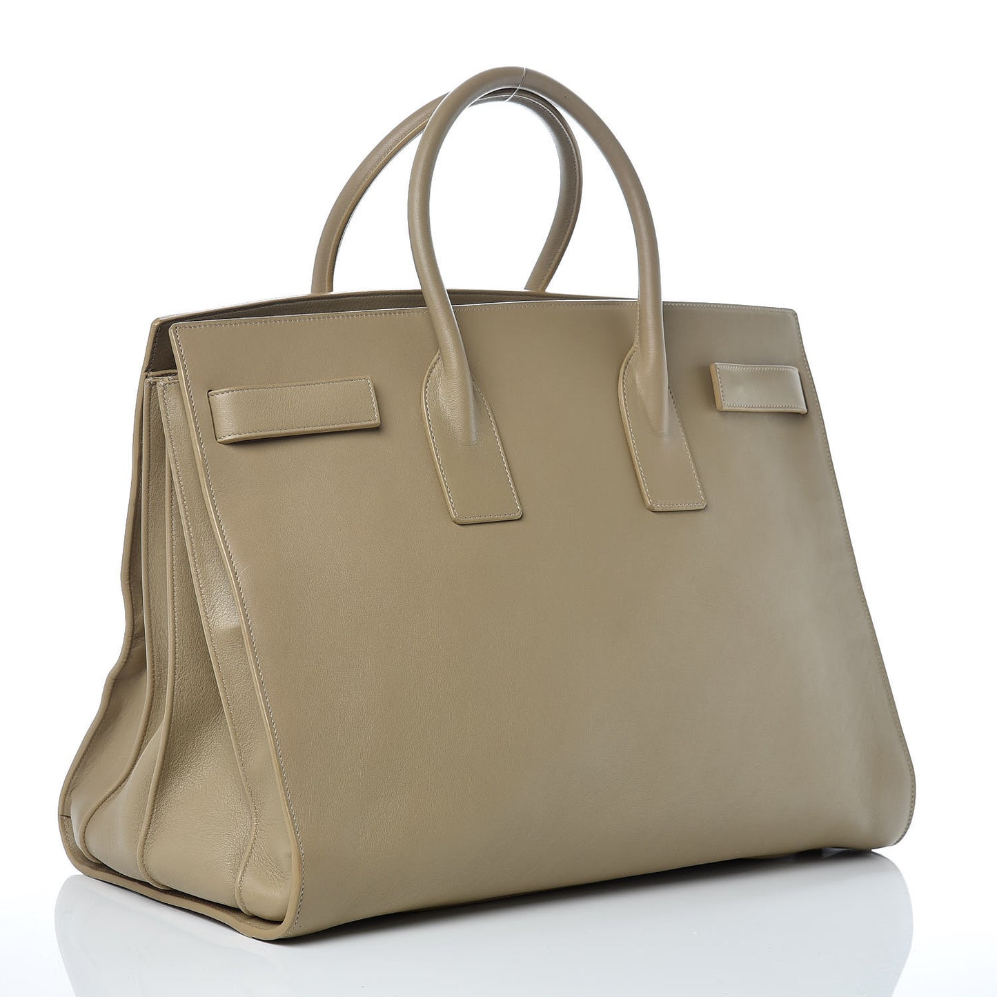 Calfskin Large Sac De Jour Carryall Beige