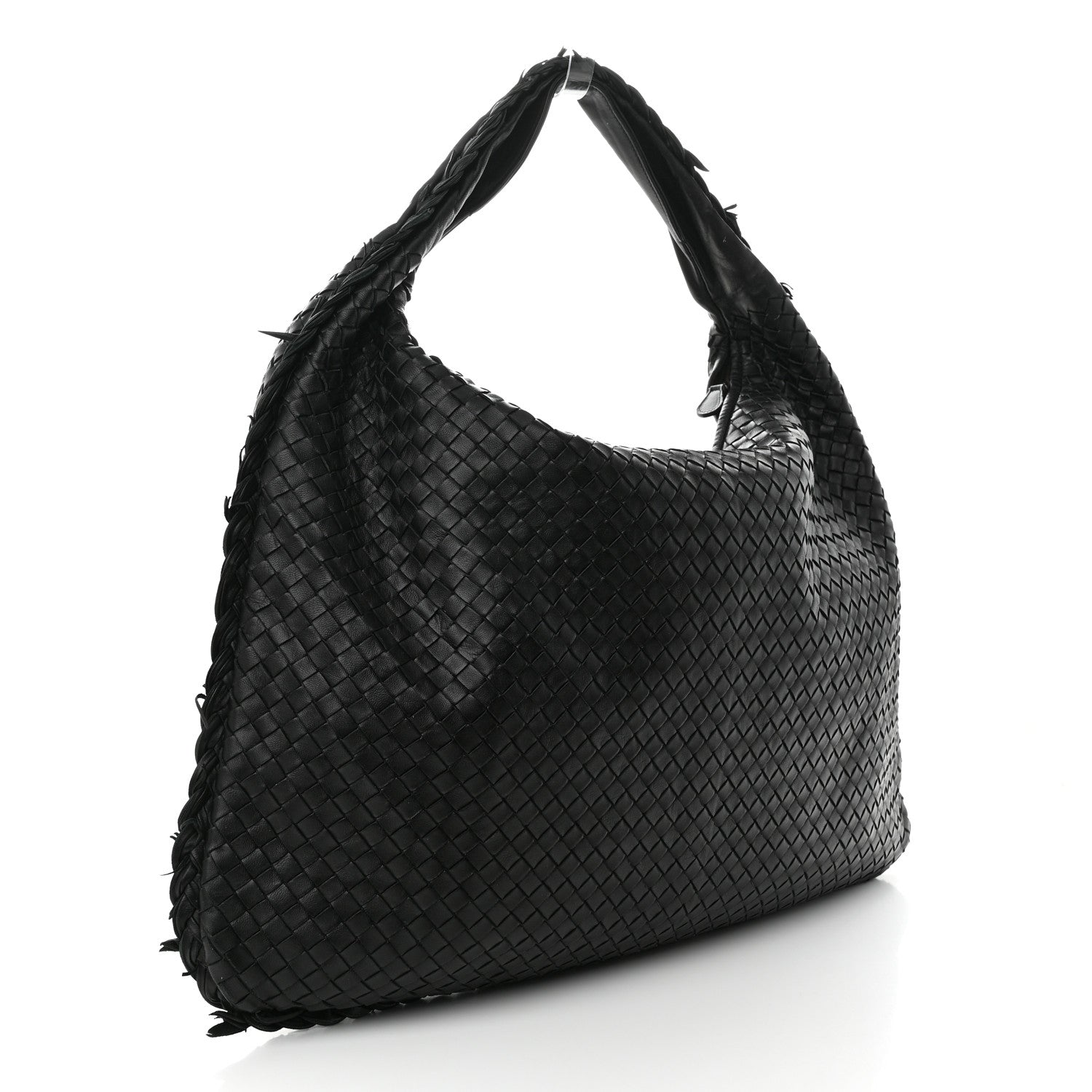 Bottega Veneta Nappa Intrecciato Fuzzy Maxi Veneta Hobo Black 3 of 11