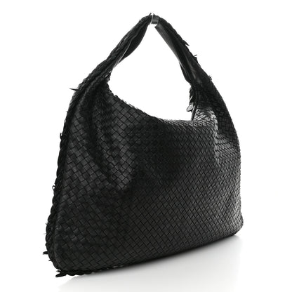 Bottega Veneta Nappa Intrecciato Fuzzy Maxi Veneta Hobo Black 3 of 11