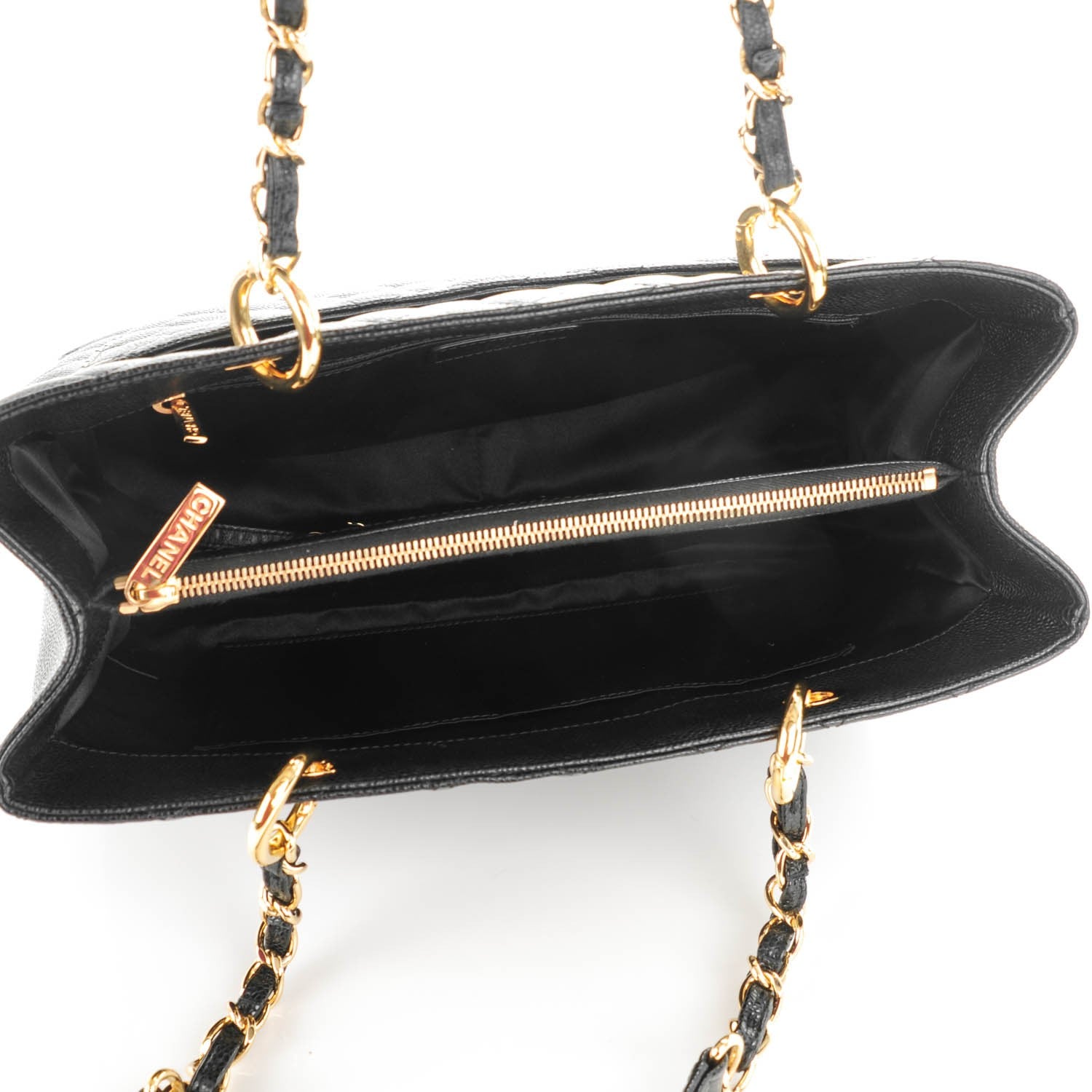 Chanel Caviar Quilted Grand Shopping Tote GST Black 5 of 7