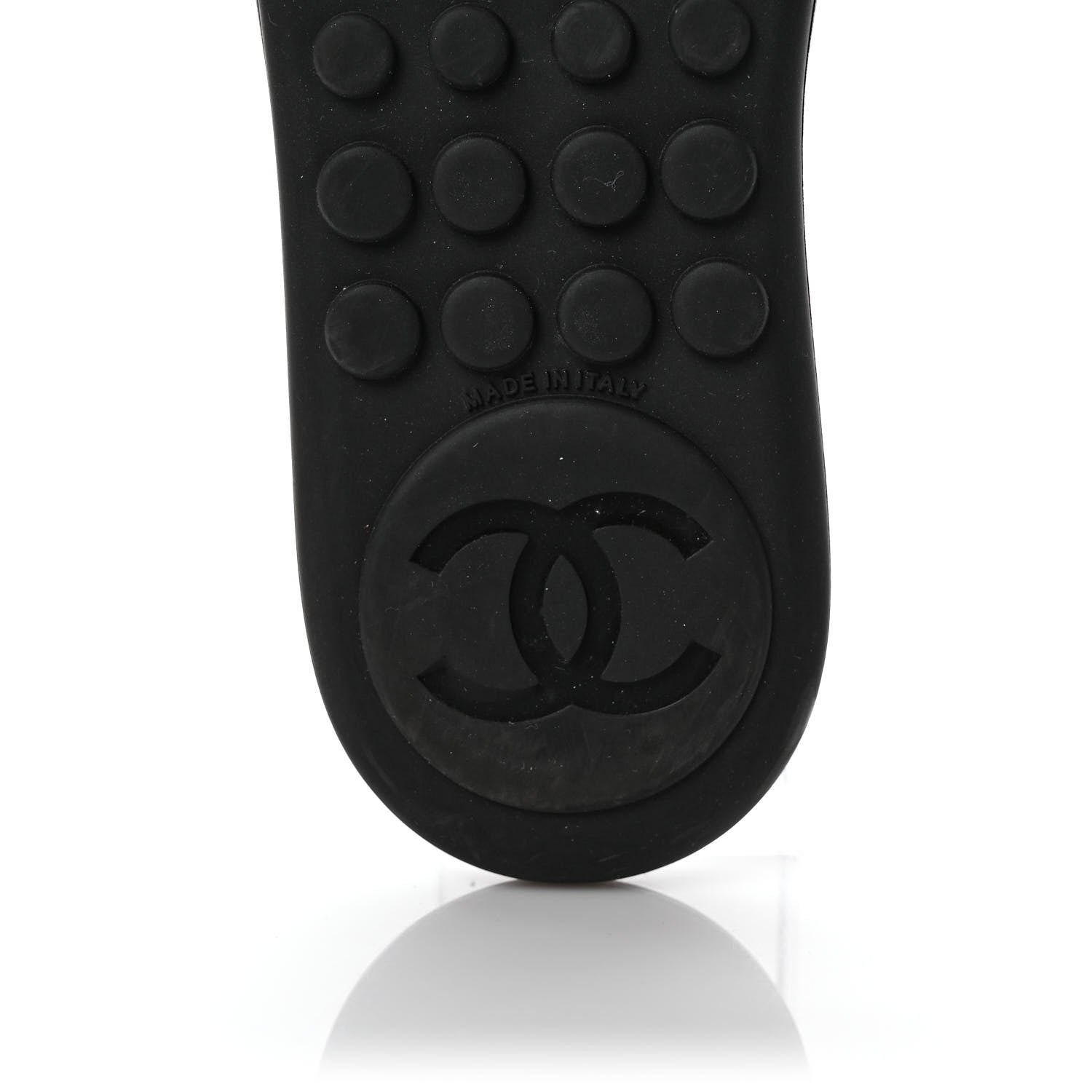 Chanel Lambskin CC Chain Thong Sandals 39 Black 6 of 9
