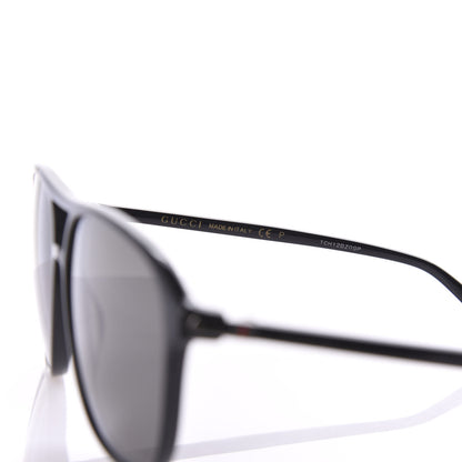 Gucci Polarized Aviator Web GG Sunglasses GG0016S Black 6 of 7