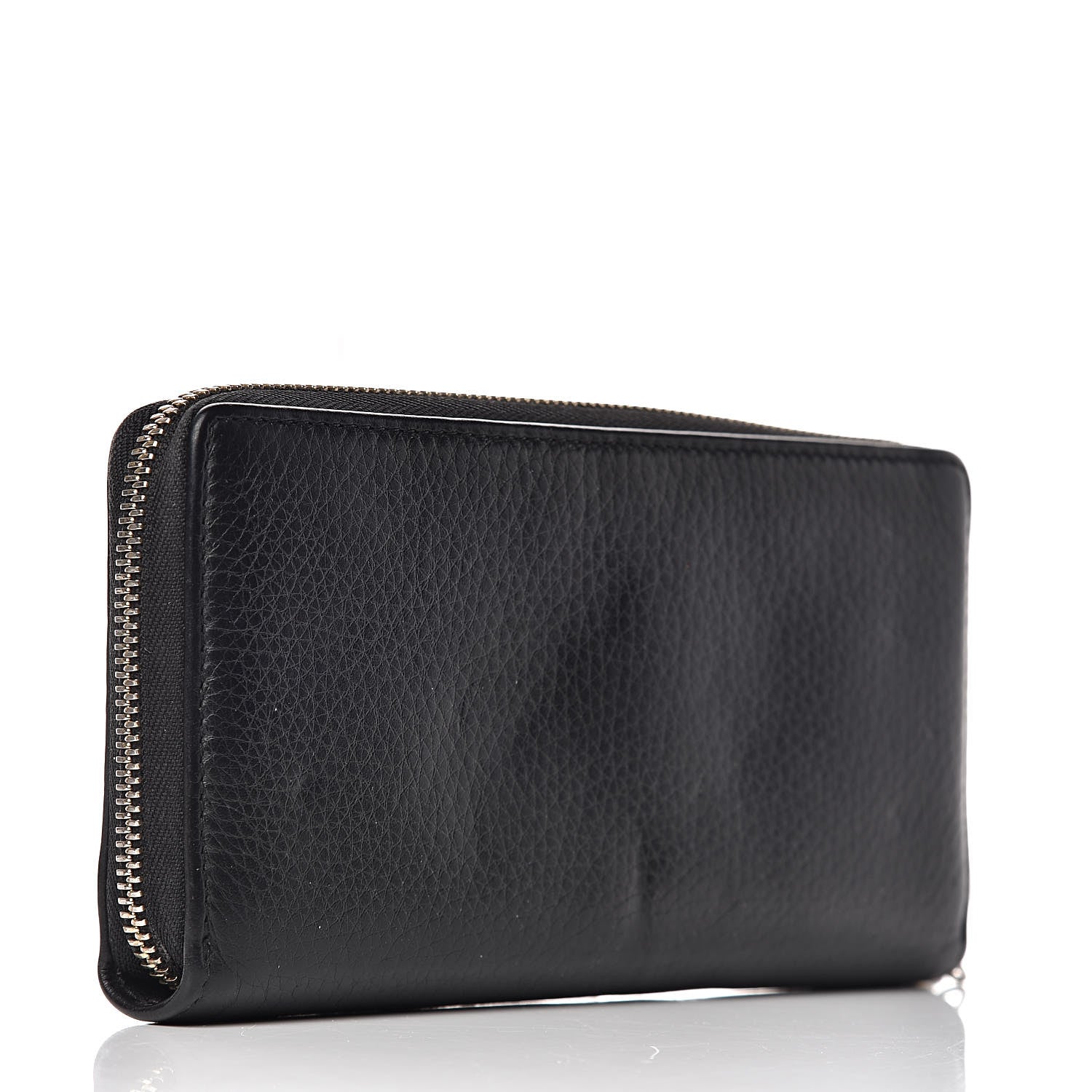 Gucci Calfskin Soho Zip Around Wallet Black 3 of 10