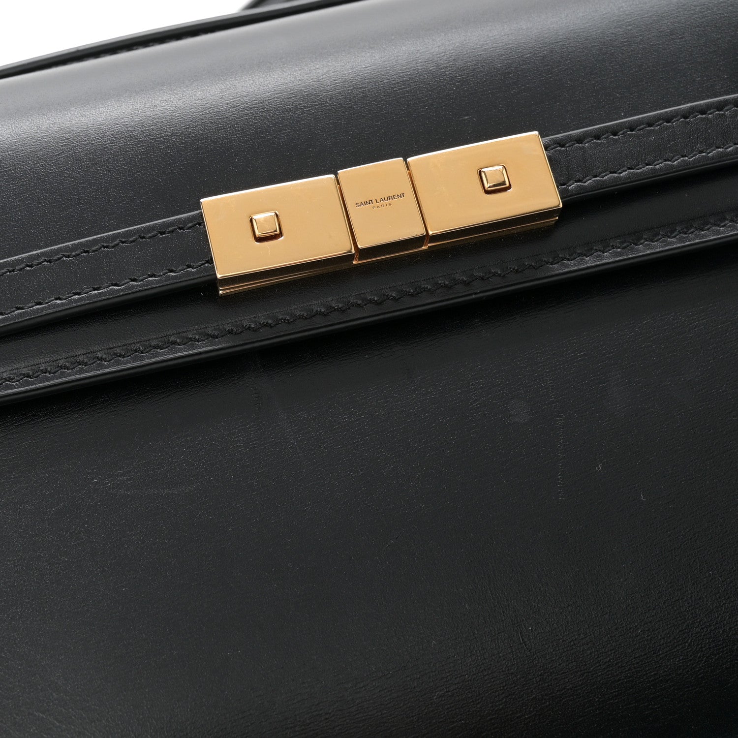 Saint Laurent Smooth Calfskin Mini Manhattan Shoulder Bag Black 11 of 11