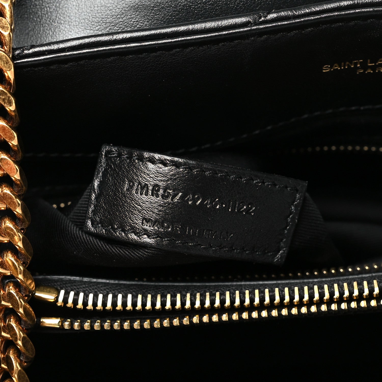 Saint Laurent Calfskin Y Quilted Monogram Medium Loulou Chain Satchel Black 7 of 10