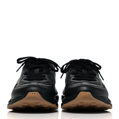 Gucci Calfskin Iridescent Logo Mens Rhyton Sneakers 6.5 Black 2 of 8