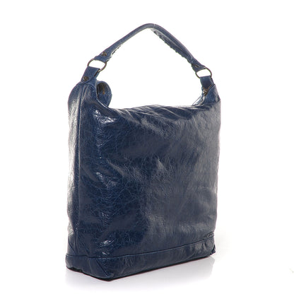 Balenciaga Agneau Classic Hardware Day Hobo Bleu Mineral 4 of 12