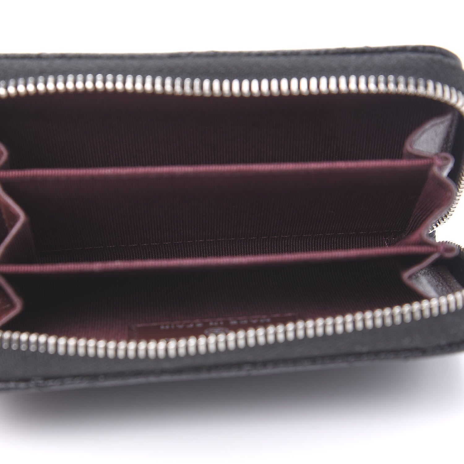 Chanel Caviar Quilted Zip Coin Purse Black 5 of 8