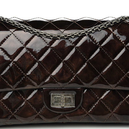 Chanel Distressed Patent Quilted 2.55 Reissue 227 Flap Black 15 of 15