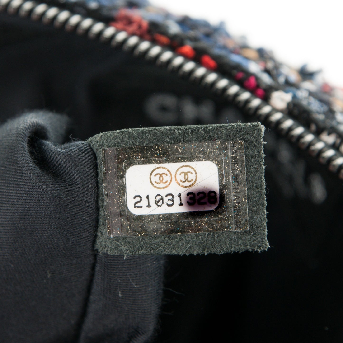 Tweed Lambskin Large Girl Bag Multicolor Black