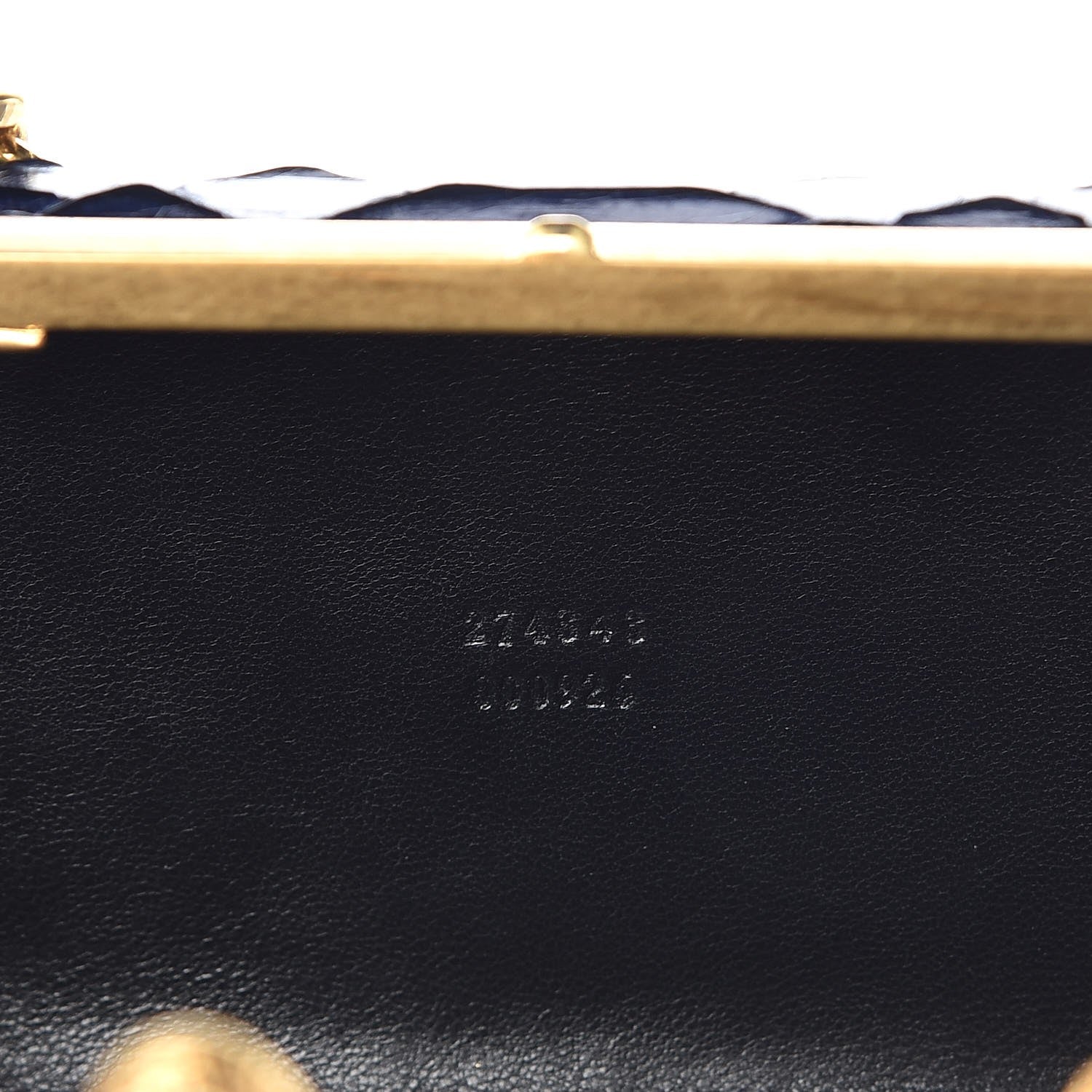 Alexander McQueen Python Knuckle Box Clutch Blue 7 of 11